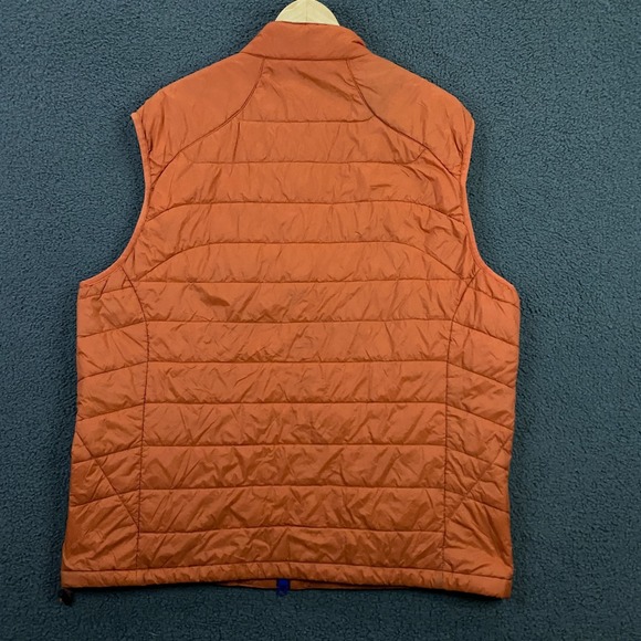 Johnnie O Hudson Quilted Vest Mens Large Puffer Full Zip Nylon golf Harvest - Picture 3 of 12